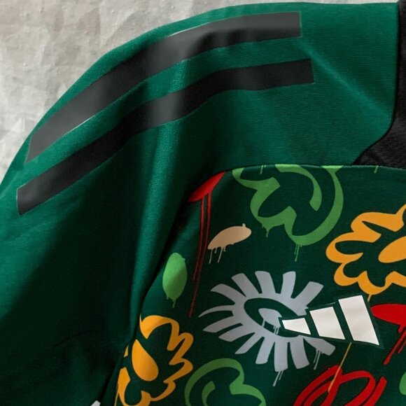 ADIDAS Women's TIRO 24 Prime Blue Aeroready Jersey in Dark Green Sz LARGE - Picture 3 of 7